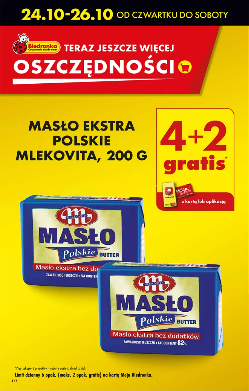 Gazetka promocyjna Biedronka - Od Czwartku - ważna 24.10 do 30.10.2024 - strona 6 - produkty: Gra, Masło, Mleko, Mlekovita