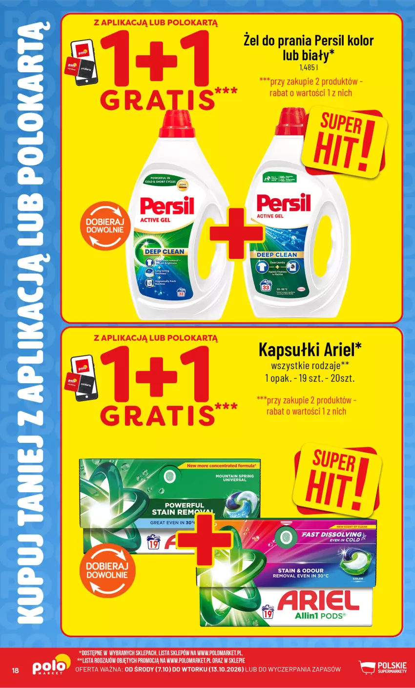 Gazetka promocyjna PoloMarket - Oferta z Polokarta - ważna 07.10 do 13.10.2026 - strona 18 - produkty: Ariel, Persil