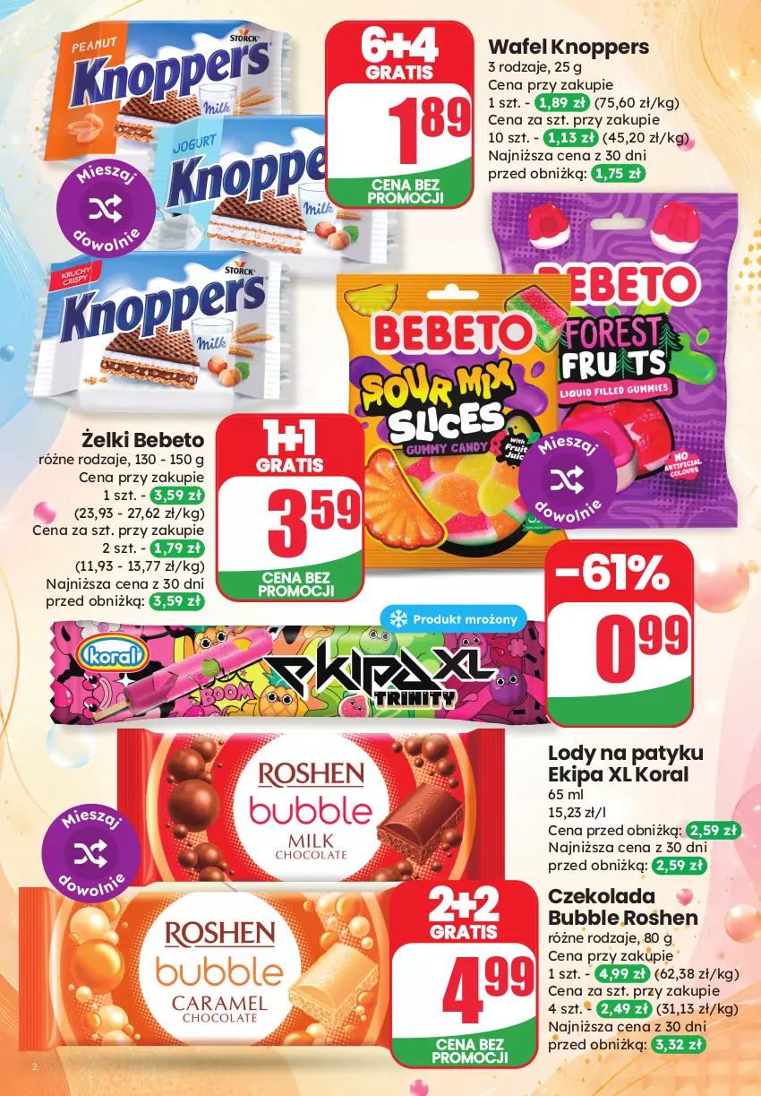 Gazetka promocyjna Dino - Katalog - Weekendowe Okazje - ważna 12.06 do 13.06.2026 - strona 2 - produkty: Czekolada, Gra, Knoppers, Lody