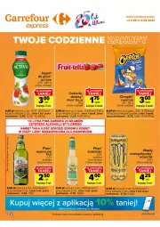 Gazetka promocyjna Carrefour - Gazetka Express - Gazetka - ważna od 08.08 do 08.08.2022 - strona 1 - produkty: Piwo, Cheetos, Cukier, Somersby, Namysłów, Jogurt, Probiotyk, Kosz, Activia, Chrupki, Cukierki