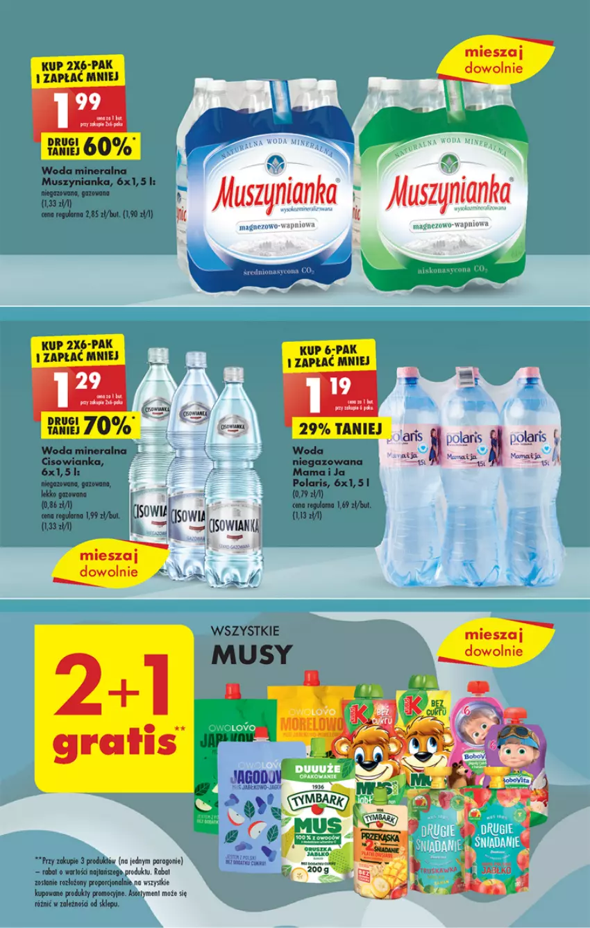 Gazetka promocyjna Biedronka - Gazetka - Biedronka.pl - ważna 30.01 do 04.02.2023 - strona 33 - produkty: Cisowianka, Mus, Muszynianka, Por, Woda, Woda mineralna, Woda niegazowana