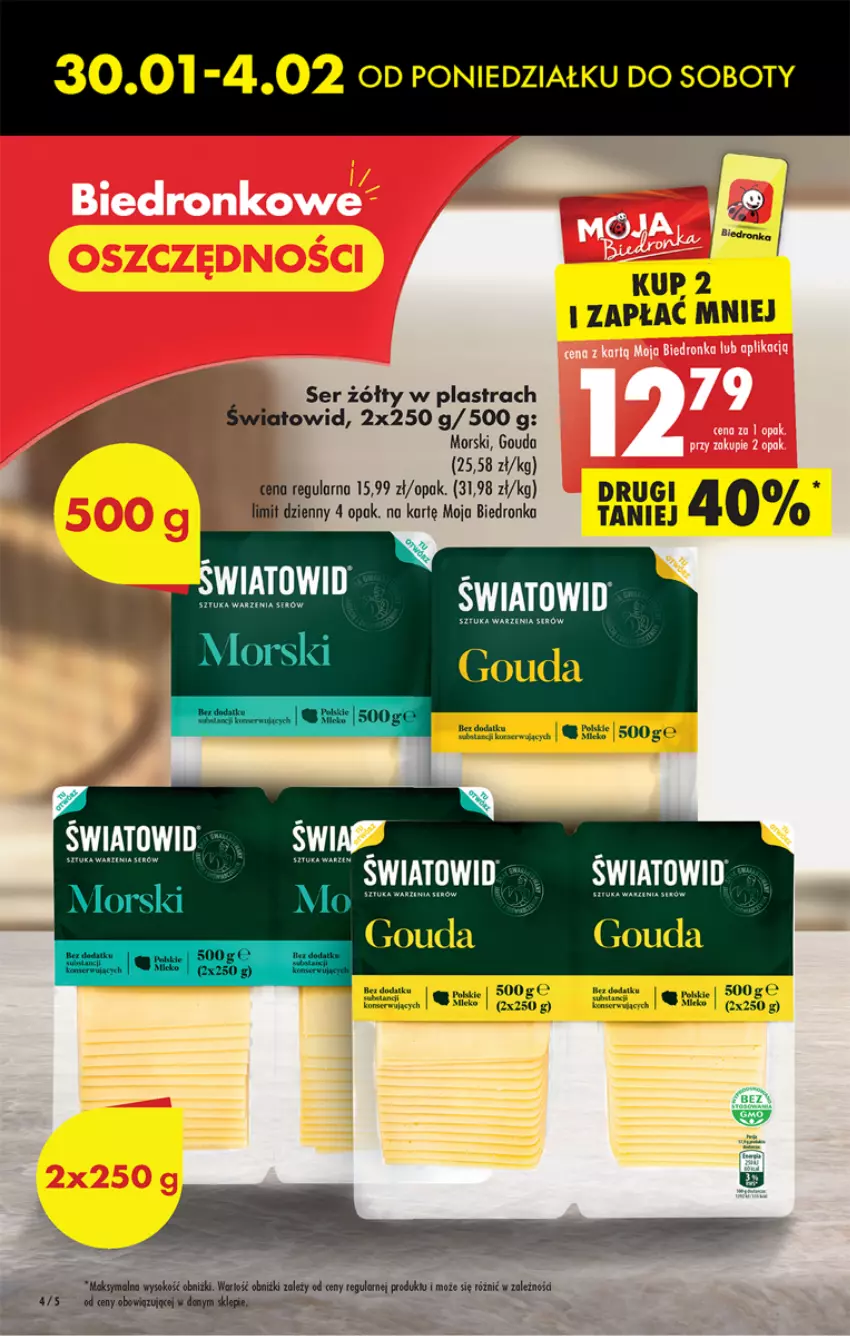 Gazetka promocyjna Biedronka - Gazetka - Biedronka.pl - ważna 30.01 do 04.02.2023 - strona 4 - produkty: Gouda, Ser, Sok