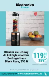 Gazetka promocyjna Biedronka - Biedronka Home - Gazetka - Biedronka.pl - Gazetka - ważna od 09.07 do 09.07.2023 - strona 5 - produkty: Blender, Lack, Smoothie