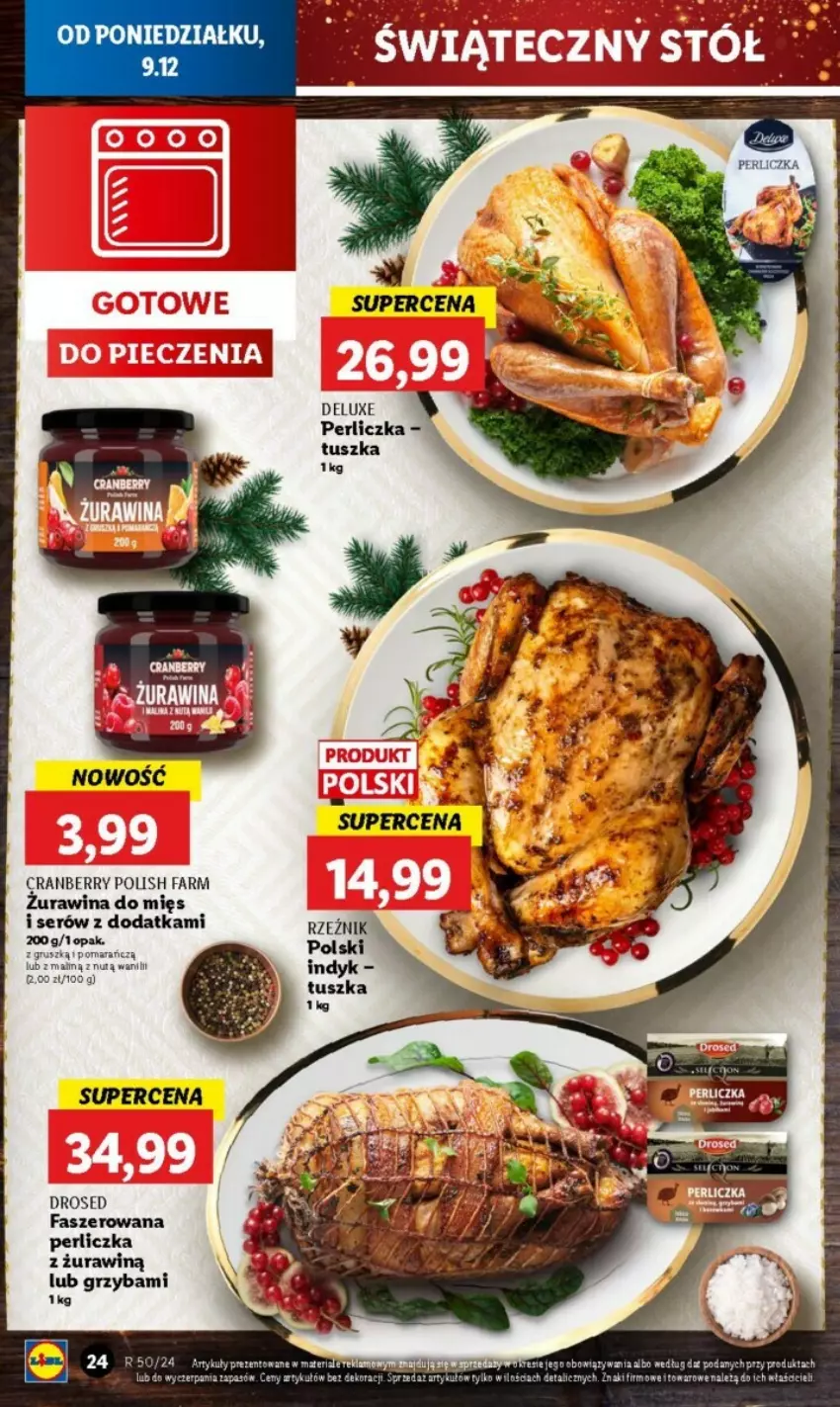 Gazetka promocyjna Lidl - ważna 09.12 do 24.12.2024 - strona 21 - produkty: Fa, Perliczka, Ser, Tusz