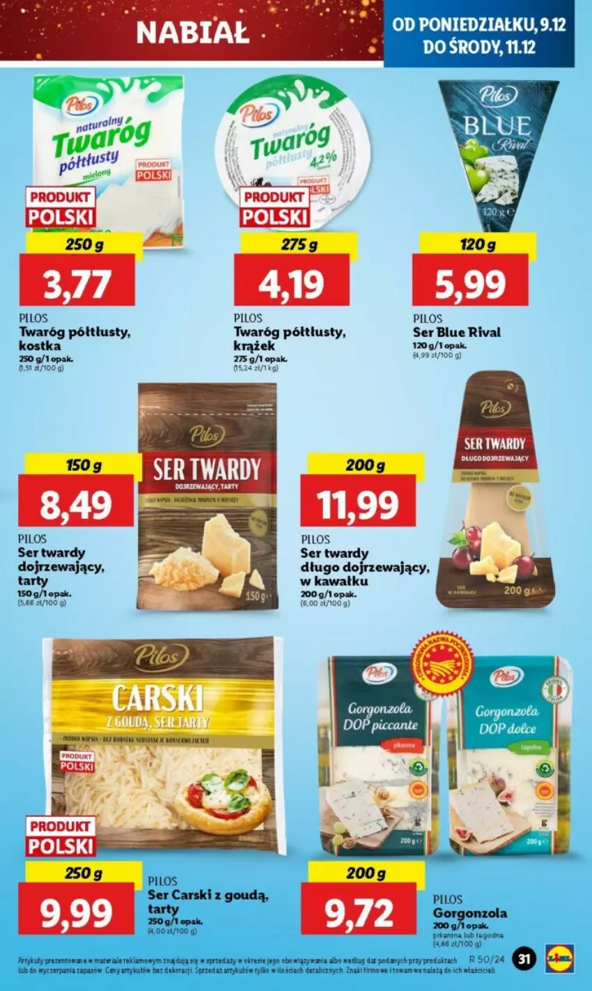 Gazetka promocyjna Lidl - ważna 09.12 do 24.12.2024 - strona 29 - produkty: Cars, HP, Kawa, Pilos, Ser, Twaróg, Twaróg półtłusty