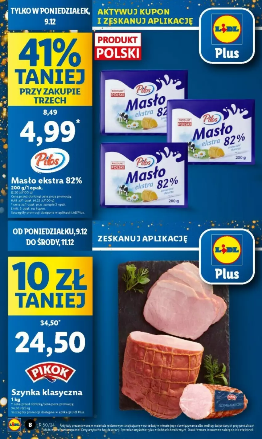 Gazetka promocyjna Lidl - ważna 09.12 do 24.12.2024 - strona 71 - produkty: Masło, Szynka