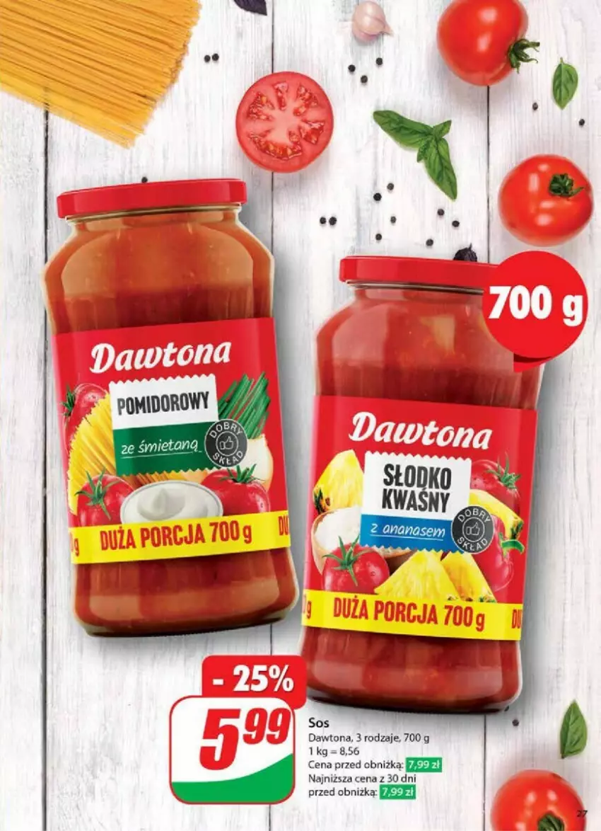 Gazetka promocyjna Dino - ważna 15.01 do 21.01.2025 - strona 20 - produkty: Dawtona, Sos