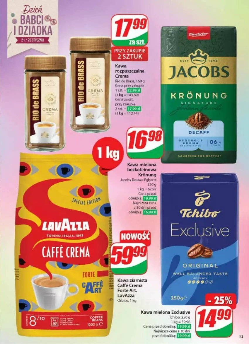 Gazetka promocyjna Dino - ważna 15.01 do 21.01.2025 - strona 5 - produkty: BIC, Fa, Gin, Jacobs, Kawa, Kawa mielona, Lavazza, Tchibo