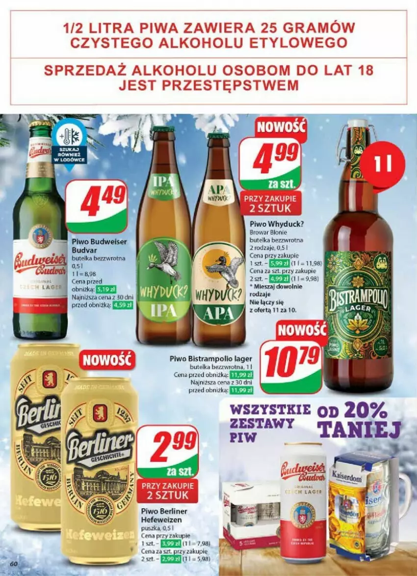 Gazetka promocyjna Dino - ważna 15.01 do 21.01.2025 - strona 57 - produkty: Duck, Koc, Piwo