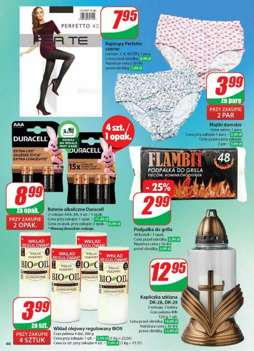 Gazetka promocyjna Dino - ważna 15.01 do 21.01.2025 - strona 63 - produkty: Baterie alkaliczne, Duracell, Grill, LANA, Majtki, Olej, Piec, Rajstopy, Stek, Top, Wkład olejowy