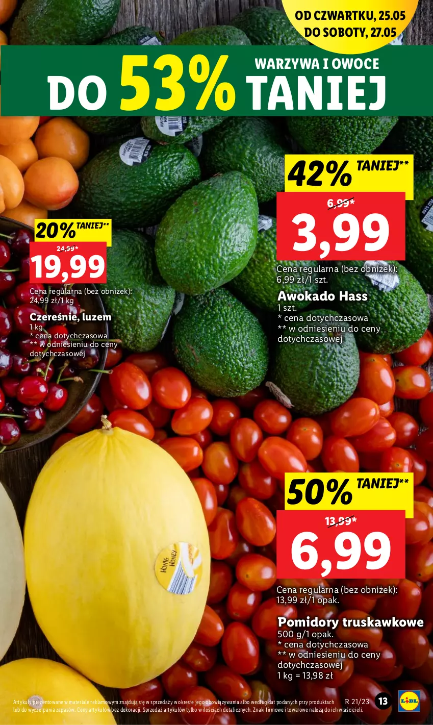Gazetka promocyjna Lidl - GAZETKA - ważna 25.05 do 27.05.2023 - strona 15 - produkty: Owoce, Pomidory, Warzywa, Warzywa i owoce