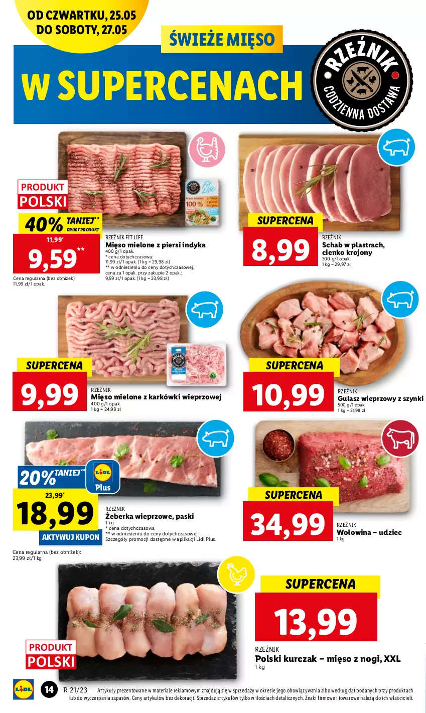 Gazetka promocyjna Lidl - GAZETKA - ważna 25.05 do 27.05.2023 - strona 16 - produkty: Kurczak, Mięso, Mięso mielone, Wołowina