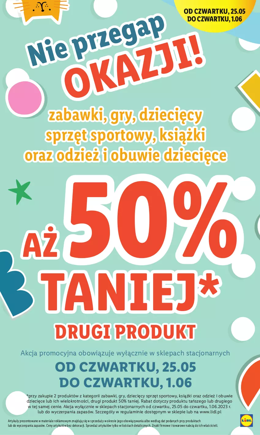 Gazetka promocyjna Lidl - GAZETKA - ważna 25.05 do 27.05.2023 - strona 25 - produkty: Dzieci, Gry, Obuwie, Por, Sport