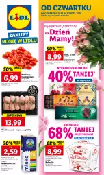 Gazetka promocyjna Lidl - GAZETKA - Gazetka - ważna od 27.05 do 27.05.2023 - strona 1 - produkty: Kurczak, Praliny, Raffaello, Bukiet, Ferrero, Pomidory, Mięso, Mleko, Fa