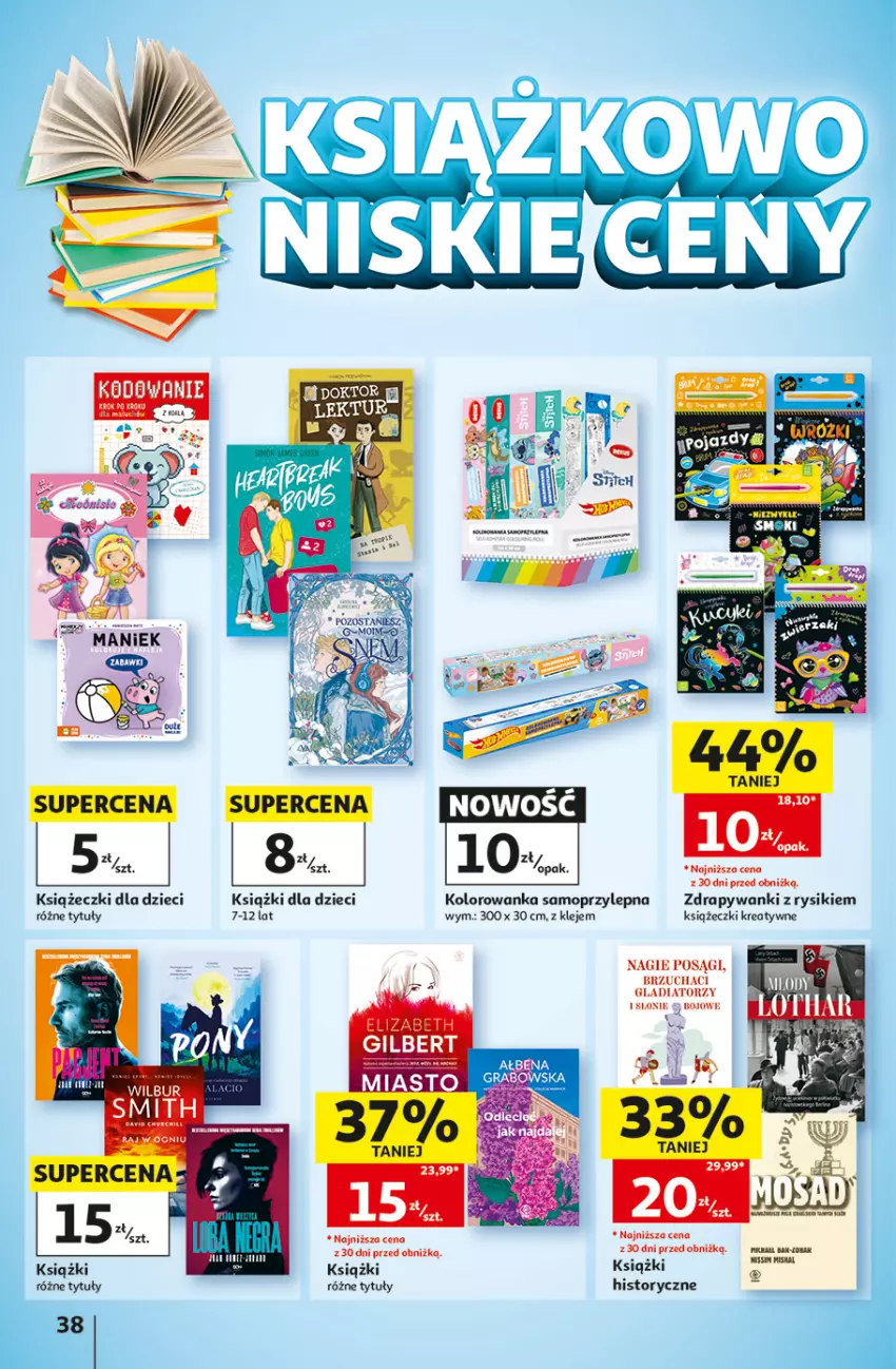 Gazetka promocyjna Auchan - 30 Lat Hipermarket - ważna 17.09 do 23.09.2026 - strona 38 - produkty: Dzieci, Klej, Kolorowanka, Mop