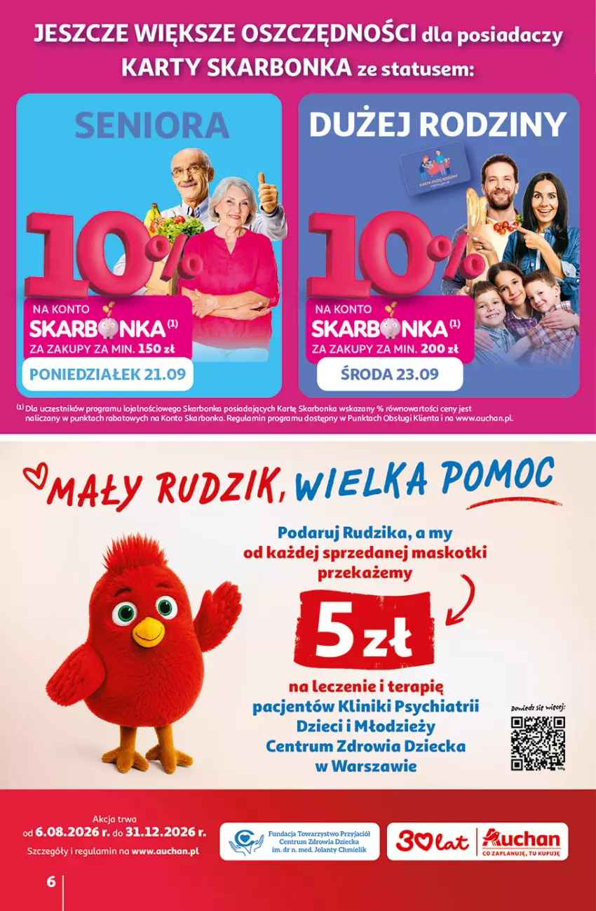 Gazetka promocyjna Auchan - 30 Lat Hipermarket - ważna 17.09 do 23.09.2026 - strona 6 - produkty: Chia, Dzieci, Rum