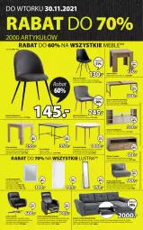 Gazetka promocyjna Jysk - Gazetka Black Friday - Gazetka - ważna od 30.11 do 30.11.2021 - strona 4 - produkty: Top, Szezlong, Stolik, Stół, Tran, Stolik kawowy, Mars, Krzesło, Podnóżek, Aksam, Siedzisko, Fotel, Lustro, Meble, Kanapa