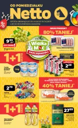 Gazetka promocyjna Netto - Od Poniedziałku - Gazetka - ważna od 19.04 do 19.04.2025 - strona 1 - produkty: Krakus, Ser, Gra, Twaróg, Cukier, Jaja, Président, Kawa, Kosz, Olej rzepakowy, Kiełbasa biała, Cukierki, Jacobs, Wino, Olej, Kiełbasa, Kokos, Mleko