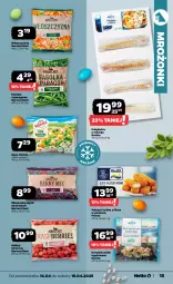 Gazetka promocyjna Netto - Od Poniedziałku - Gazetka - ważna od 19.04 do 19.04.2025 - strona 15 - produkty: Polędwica, Frosta, Paluszki rybne, Maliny, Krewetki, Mintaj, Hortex, Fa
