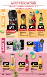 Gazetka promocyjna Netto - Od Poniedziałku - Gazetka - ważna od 19.04 do 19.04.2025 - strona 22 - produkty: Piwa, Piwo, Książęce, Sok, Koc, Gra, Napój energetyczny, Napoje, Pilsner Urquell, Pepsi, Syrop, Cappy, Okocim, Napój, Herbapol, Nektar