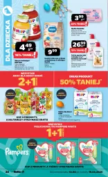 Gazetka promocyjna Netto - Od Poniedziałku - Gazetka - ważna od 19.04 do 19.04.2025 - strona 24 - produkty: HiPP, Sok, Ryż, Mus, Gra, Pampers, Majtki, Dzieci, Kubuś, Pieluchomajtki, Mydło, Mleko dla dzieci, Nestlé, Mleko, Hipp Bio