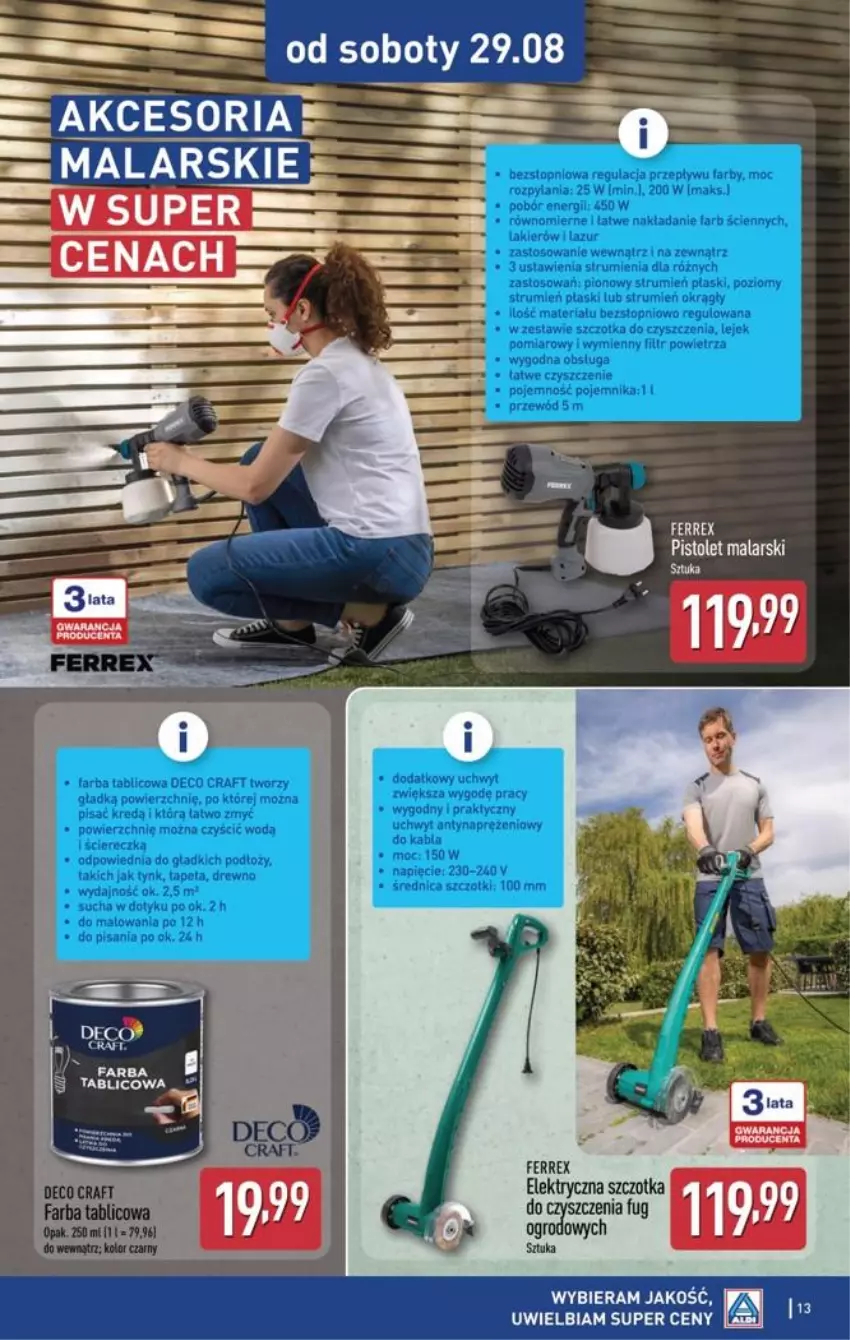 Gazetka promocyjna Aldi - Przygotuj się na kolejny tydzień - ważna 26.08 do 29.08.2026 - strona 13 - produkty: Pistolet