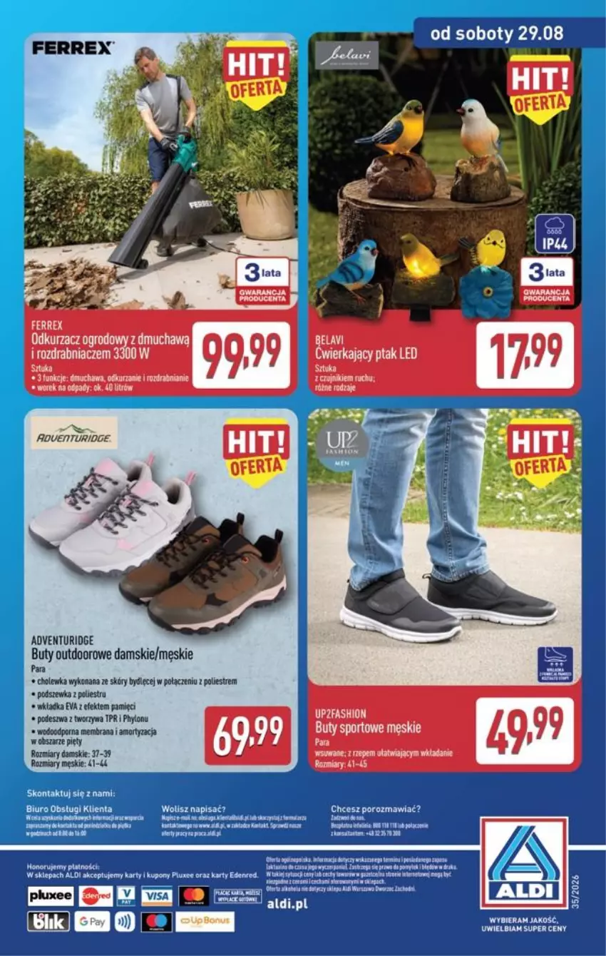 Gazetka promocyjna Aldi - Przygotuj się na kolejny tydzień - ważna 26.08 do 29.08.2026 - strona 14 - produkty: Buty, Fa, Por, Rozdrabniacz, Sport