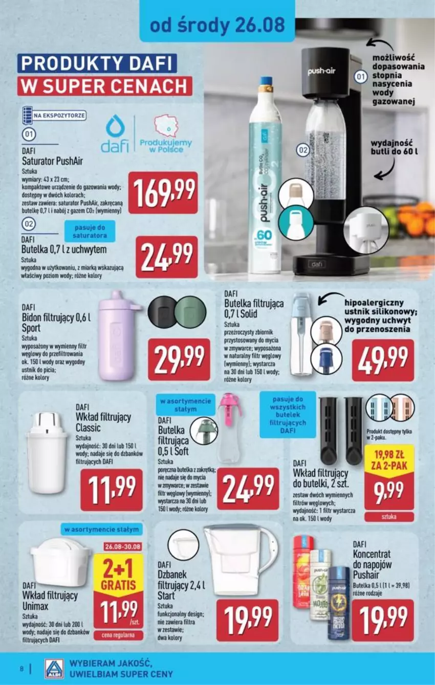 Gazetka promocyjna Aldi - Przygotuj się na kolejny tydzień - ważna 26.08 do 29.08.2026 - strona 8 - produkty: Dzbanek, Por, Ustnik, Wkład filtrujący