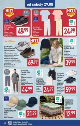 Gazetka promocyjna Aldi - Przygotuj się na kolejny tydzień - Gazetka - ważna od 29.08 do 29.08.2026 - strona 12 - produkty: Top, Por, Sneakersy, Buty, Kardigan, Biustonosz, Kosz, Czapka, Koszulka, Wełna, Spodnie, Fa