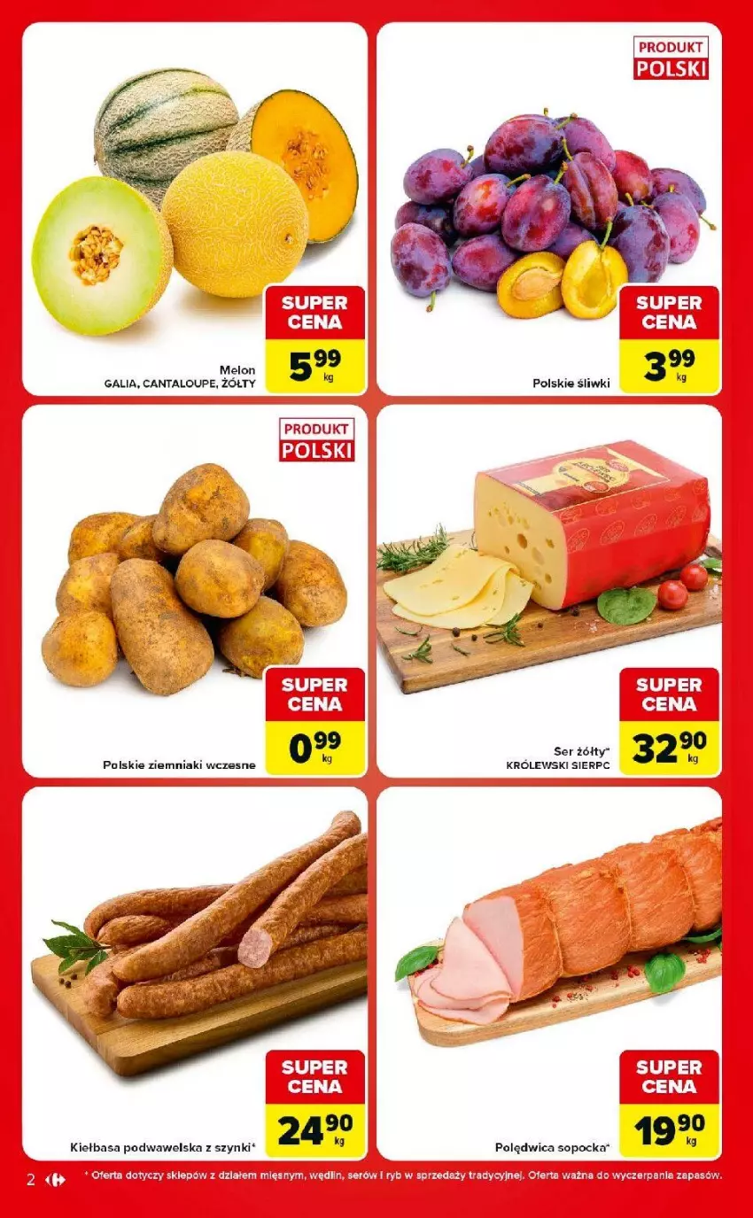 Gazetka promocyjna Carrefour - Gazetka Market w SUMIE ekspresowe zakupy - ważna 18.08 do 24.08.2026 - strona 2 - produkty: Kiełbasa, Kiełbasa podwawelska, Królewski, Ser, Wawel