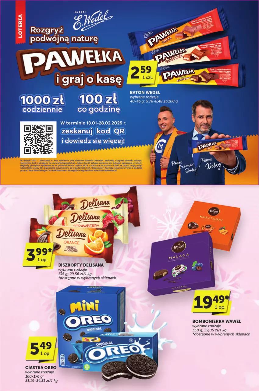 Gazetka promocyjna ABC - ważna 23.01 do 04.02.2025 - strona 20 - produkty: Baton, Biszkopty, Ciastka, Gala, Gin, Gra, Isana, Oreo, Tonik, Wawel