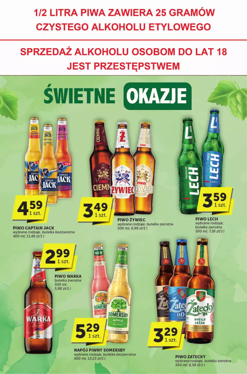 Gazetka promocyjna ABC - ważna 23.01 do 04.02.2025 - strona 25 - produkty: Captain Jack, Gra, Napój, Piwa, Piwo, Somersby, Warka