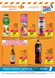 Gazetka promocyjna Carrefour - Gazetka Express - Gazetka - ważna od 20.03 do 20.03.2023 - strona 1 - produkty: Piwo, 7up, Jogurt, Mirinda, Kosz, Activia, Pepsi, Napój, Kozel