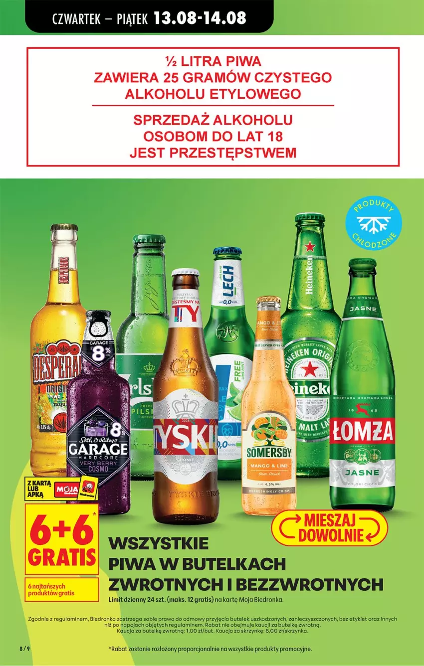 Gazetka promocyjna Biedronka - Od Środy - ważna 12.08 do 14.08.2026 - strona 10 - produkty: Gra, Piwa, Por