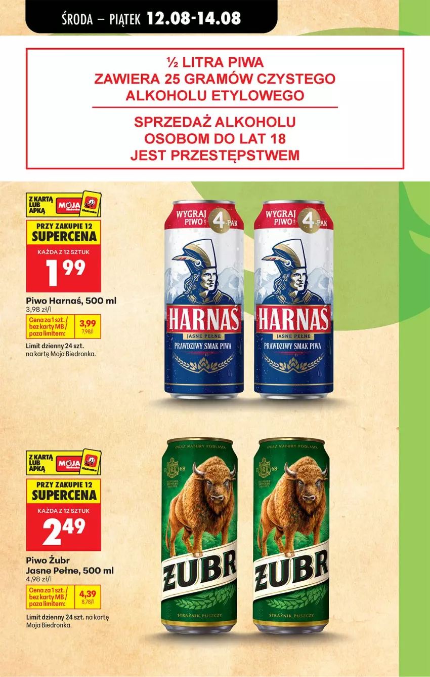 Gazetka promocyjna Biedronka - Od Środy - ważna 12.08 do 14.08.2026 - strona 11 - produkty: Gra, Piwa, Piwo
