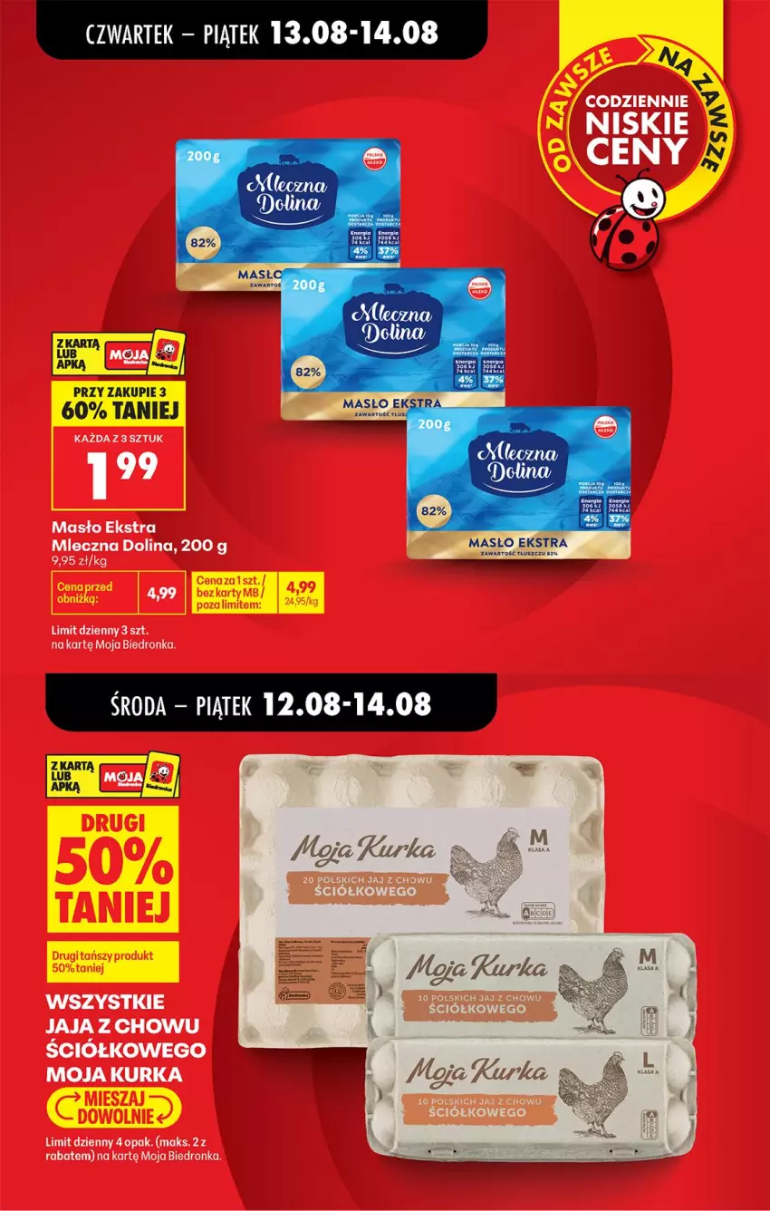 Gazetka promocyjna Biedronka - Od Środy - ważna 12.08 do 14.08.2026 - strona 13 - produkty: Masło