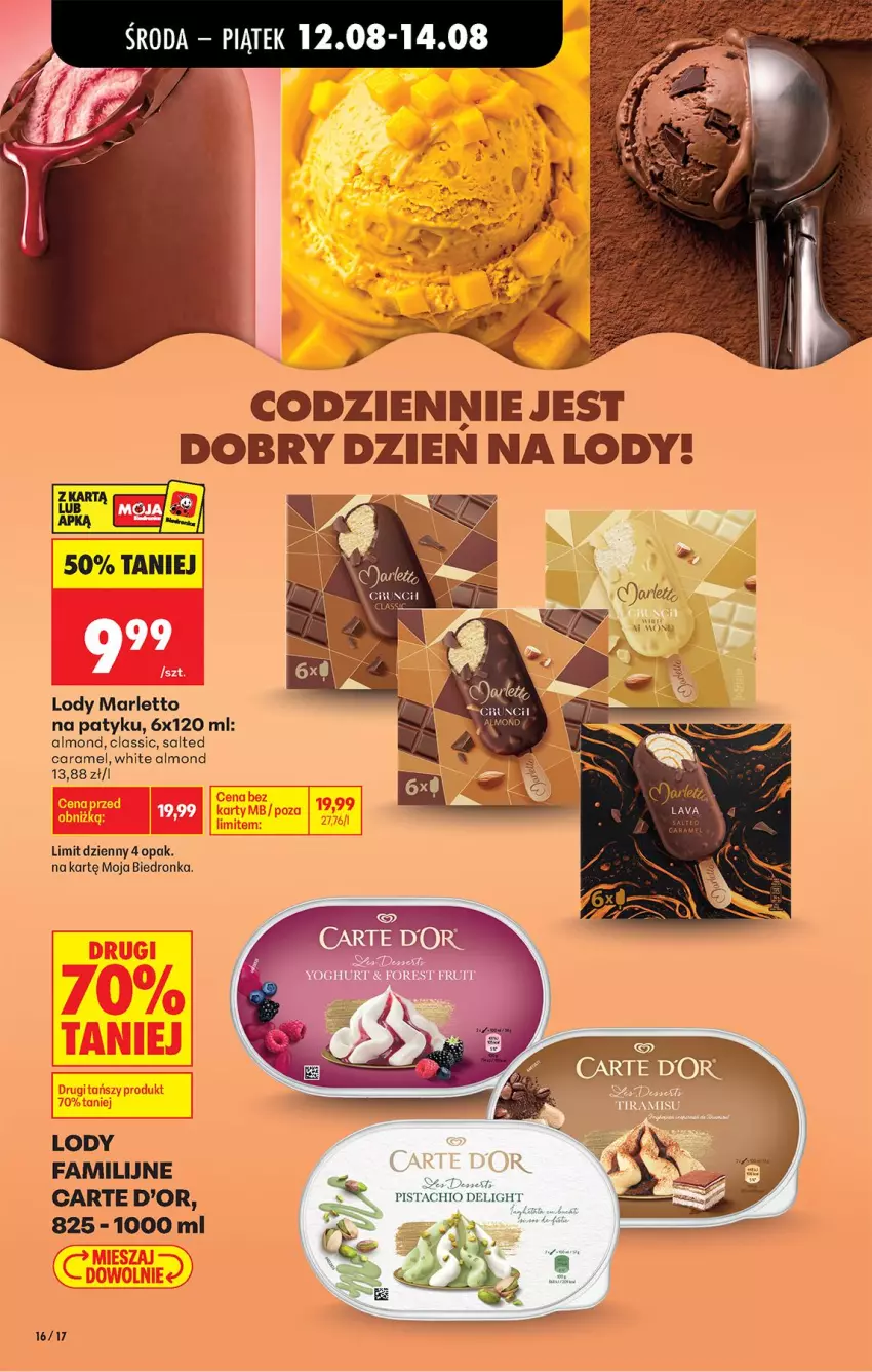 Gazetka promocyjna Biedronka - Od Środy - ważna 12.08 do 14.08.2026 - strona 20 - produkty: Fa, Lody