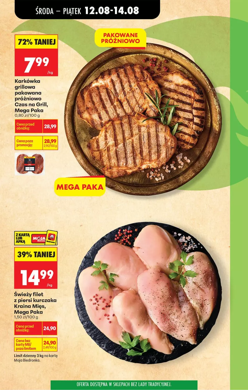 Gazetka promocyjna Biedronka - Od Środy - ważna 12.08 do 14.08.2026 - strona 3 - produkty: Filet z piersi kurczaka, Grill, Kurczak