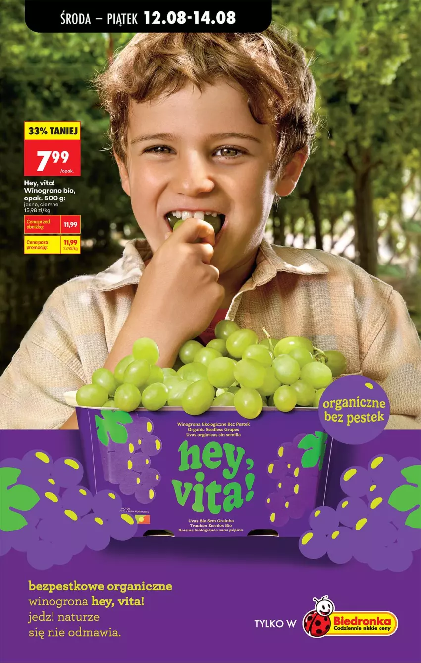 Gazetka promocyjna Biedronka - Od Środy - ważna 12.08 do 14.08.2026 - strona 31 - produkty: Gra, Wino, Winogrona