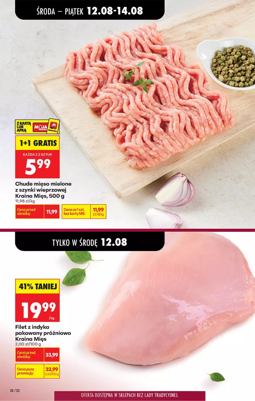 Gazetka promocyjna Biedronka - Od Środy - ważna 12.08 do 14.08.2026 - strona 32 - produkty: Mięso, Mięso mielone, Mięso mielone z szynki