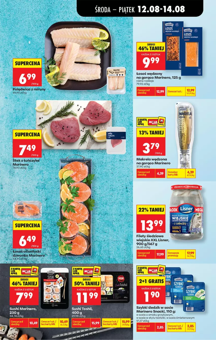 Gazetka promocyjna Biedronka - Od Środy - ważna 12.08 do 14.08.2026 - strona 37 - produkty: Lisner, Olej, Polędwica, Sos, Stek, Tuńczyk