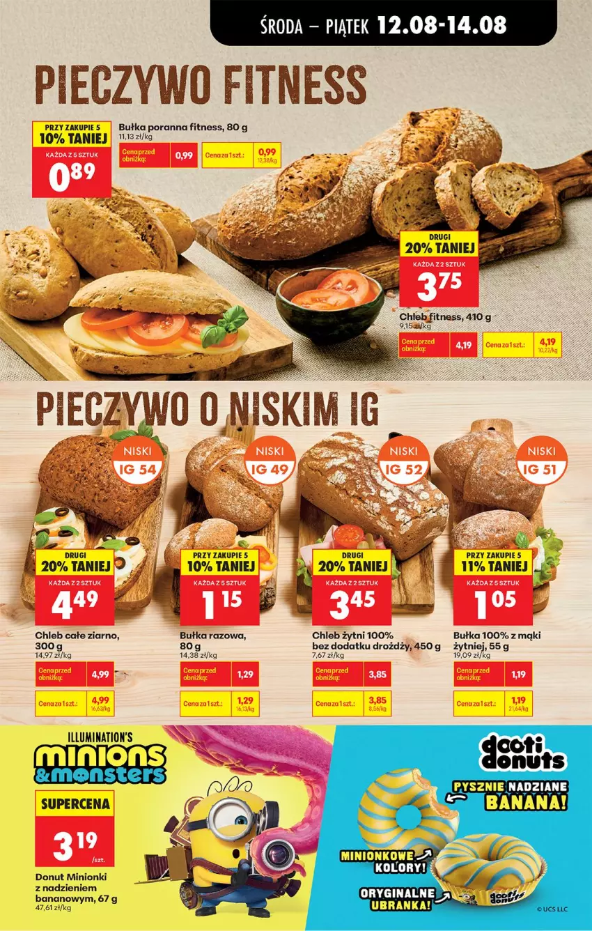 Gazetka promocyjna Biedronka - Od Środy - ważna 12.08 do 14.08.2026 - strona 45 - produkty: Bułka, Chleb, Donut, Por
