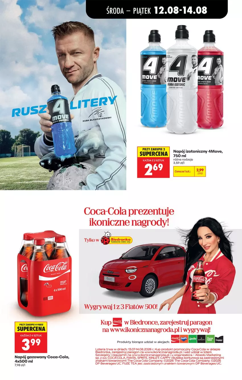 Gazetka promocyjna Biedronka - Od Środy - ważna 12.08 do 14.08.2026 - strona 65 - produkty: Coca-Cola, Napój, Napój gazowany, Napój izotoniczny