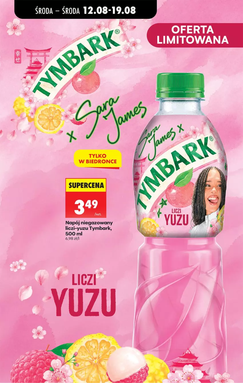 Gazetka promocyjna Biedronka - Od Środy - ważna 12.08 do 14.08.2026 - strona 66 - produkty: Liczi, Napój, Napój niegazowany, Tymbark