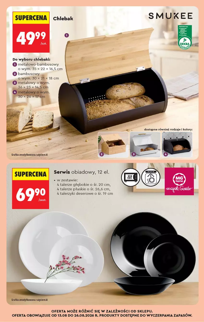 Gazetka promocyjna Biedronka - Od Środy - ważna 12.08 do 14.08.2026 - strona 81 - produkty: Chleb, Chlebak, Deser, Gra, Grafika, Ser, Talerz, Talerzyk