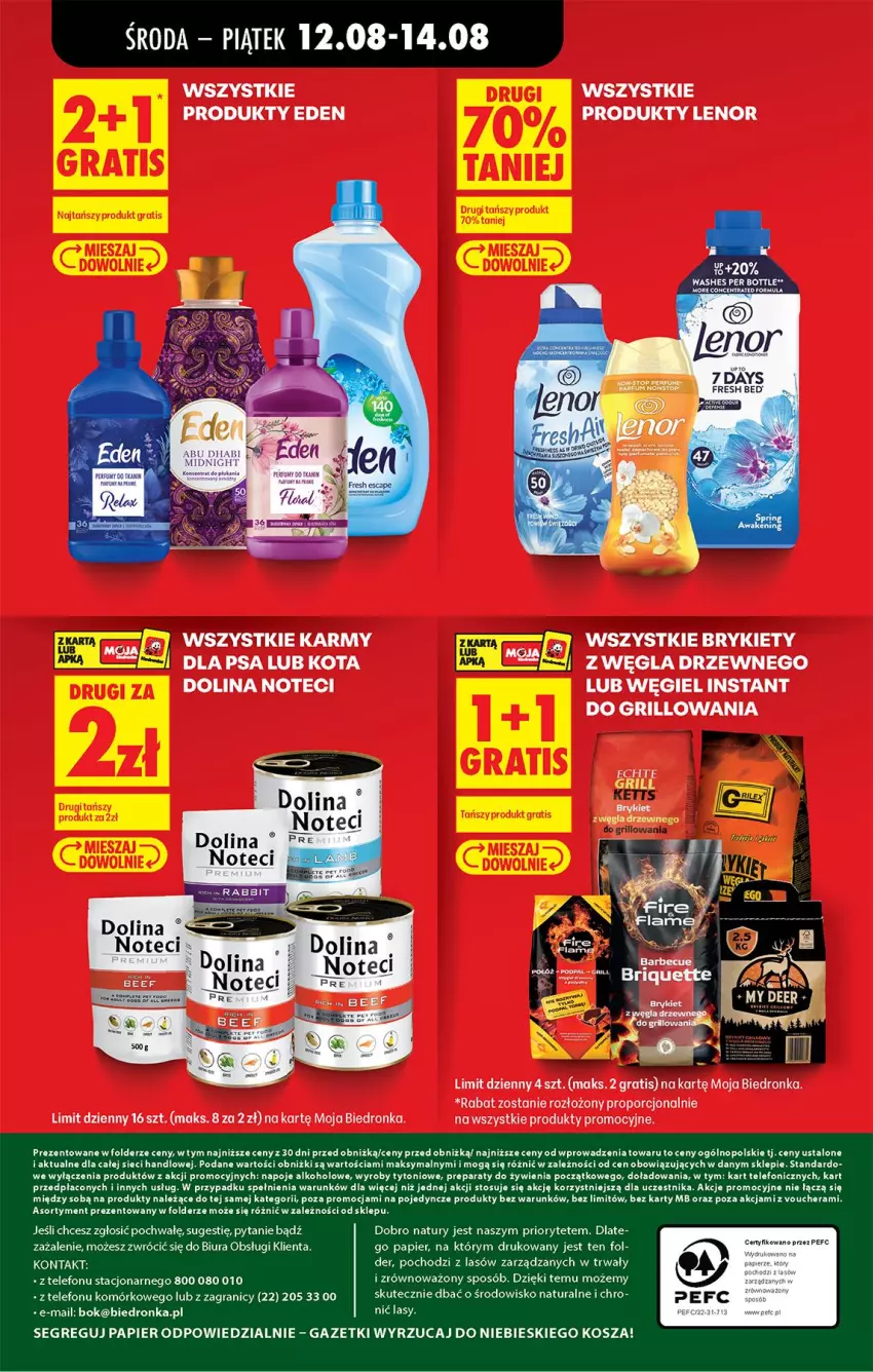 Gazetka promocyjna Biedronka - Od Środy - ważna 12.08 do 14.08.2026 - strona 82 - produkty: Brykiety, Gra, Grill, Kosz, Lenor, Napoje, Papier, Perfum, Por, Telefon, Top