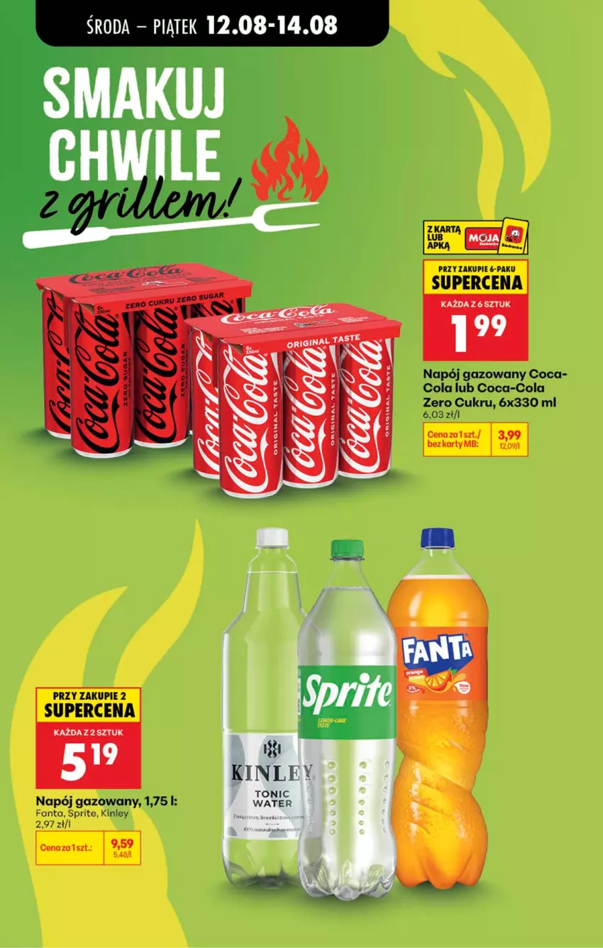Gazetka promocyjna Biedronka - Od Środy - ważna 12.08 do 14.08.2026 - strona 9 - produkty: Coca-Cola, Fa, Fanta, Napój, Napój gazowany, Sprite