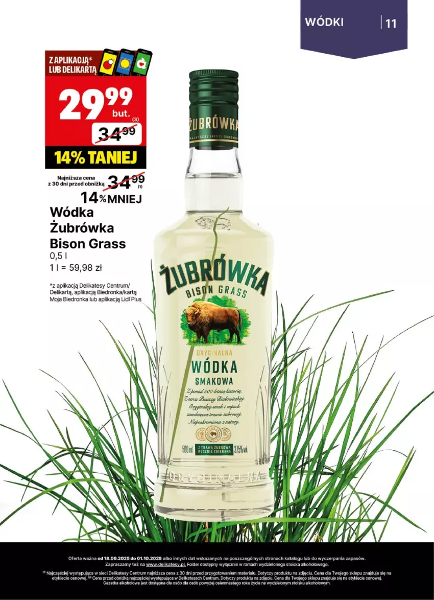 Gazetka promocyjna Delikatesy Centrum - Delibarek DC38-DC39 - ważna 18.09 do 01.10.2025 - strona 11 - produkty: Gin, Gra, Mus, Rum, Wódka