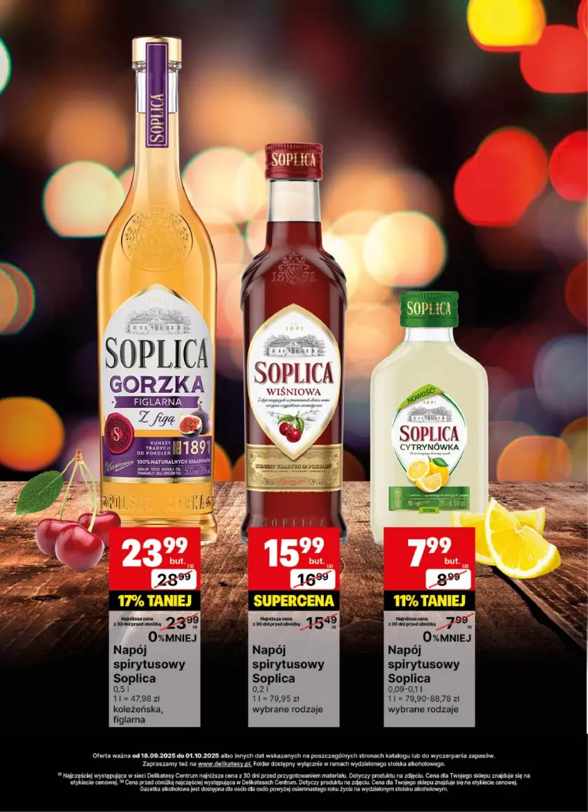 Gazetka promocyjna Delikatesy Centrum - Delibarek DC38-DC39 - ważna 18.09 do 01.10.2025 - strona 14 - produkty: Napój, Rama, Rum, Soplica