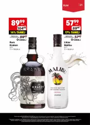 Gazetka promocyjna Delikatesy Centrum - Delibarek DC38-DC39 - Gazetka - ważna od 01.10 do 01.10.2025 - strona 21 - produkty: Rum, Rama, Malibu, Likier